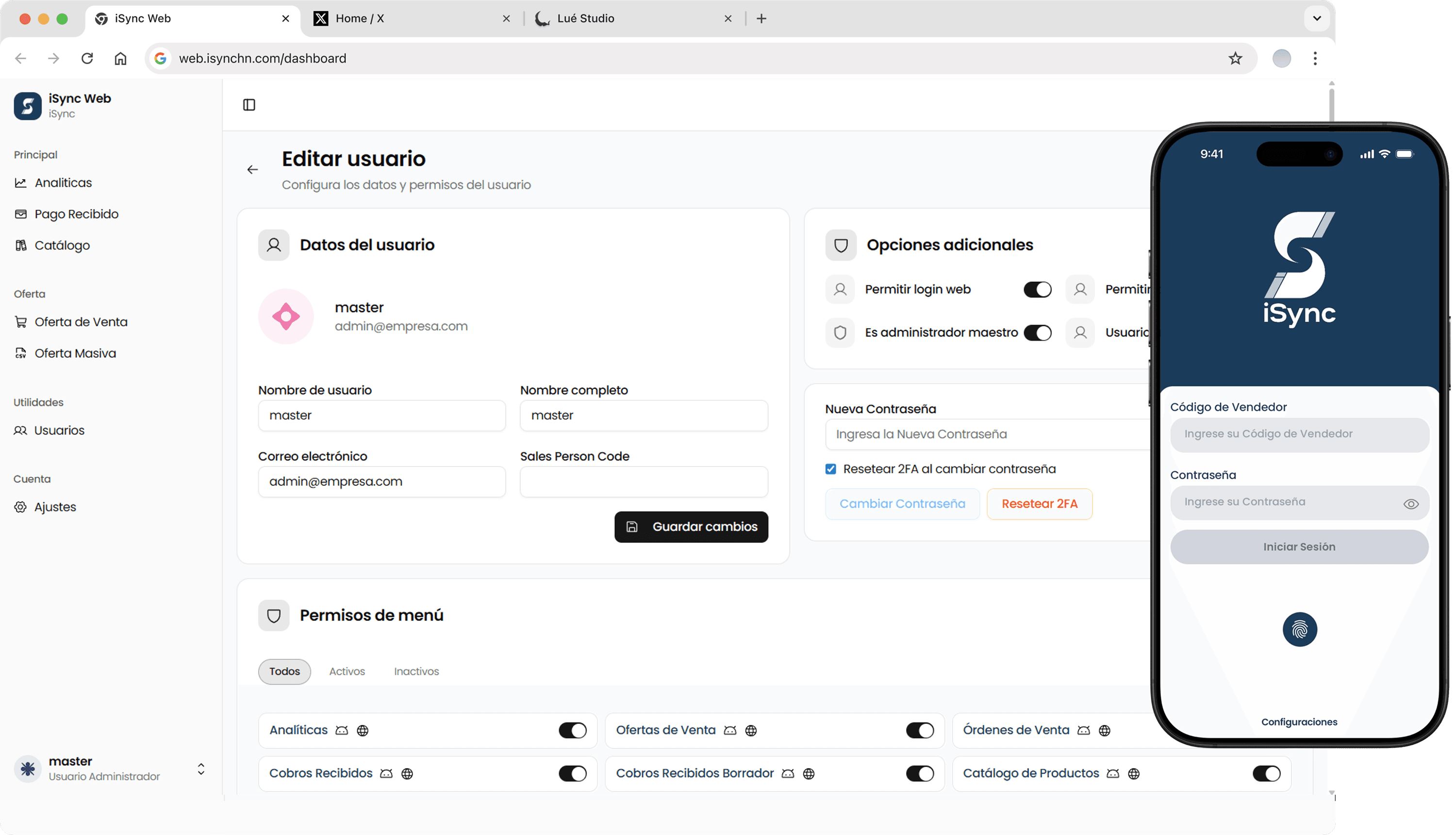 iSync, app de ventas integrada con SAP Business One en escritorio y móvil